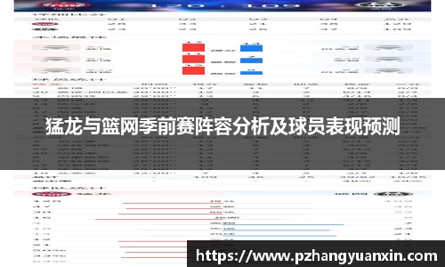 猛龙与篮网季前赛阵容分析及球员表现预测